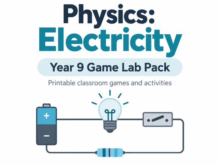 Year 9 Physics: Electricity - Core GAME Pack