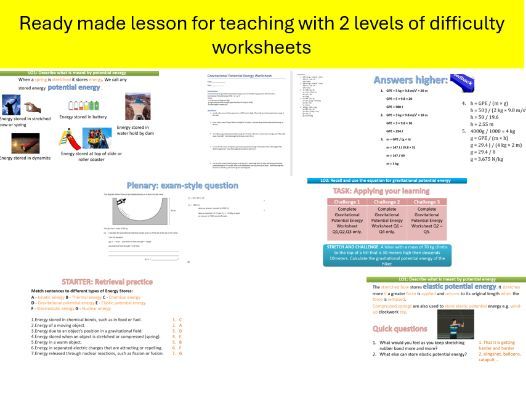 AQA Trilogy Energy - Potential energy L1