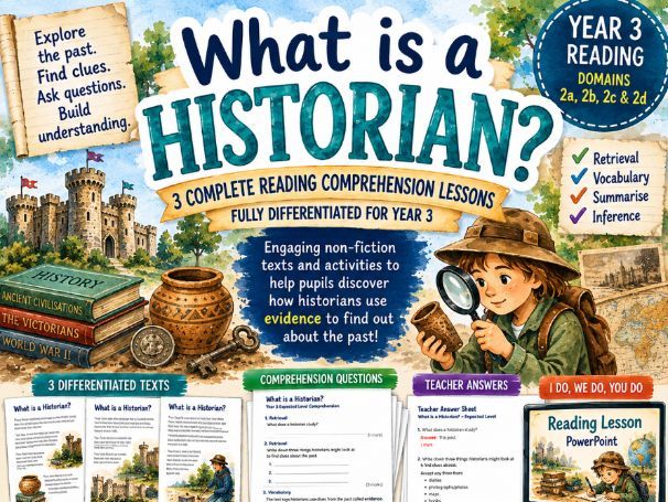 Year 3 Reading Comprehension – What is a Historian?