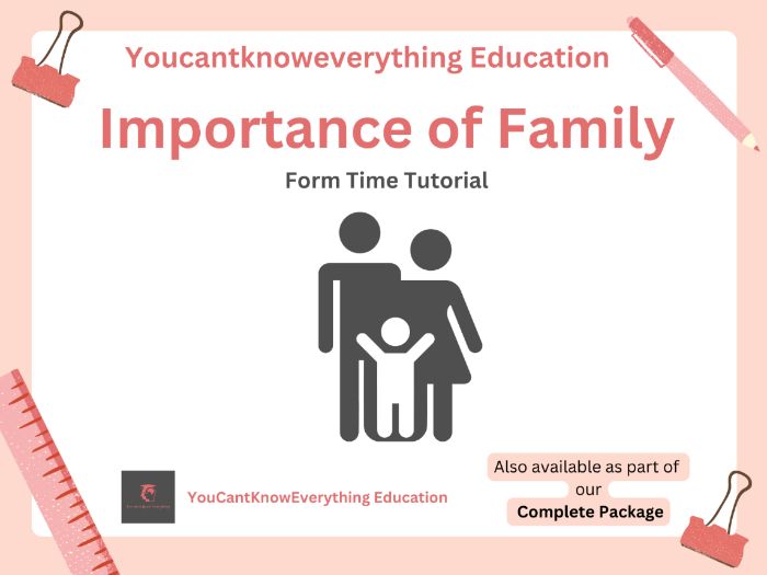 Importance of families form time tutorial
