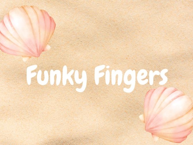 Funky Fingers - shell themed