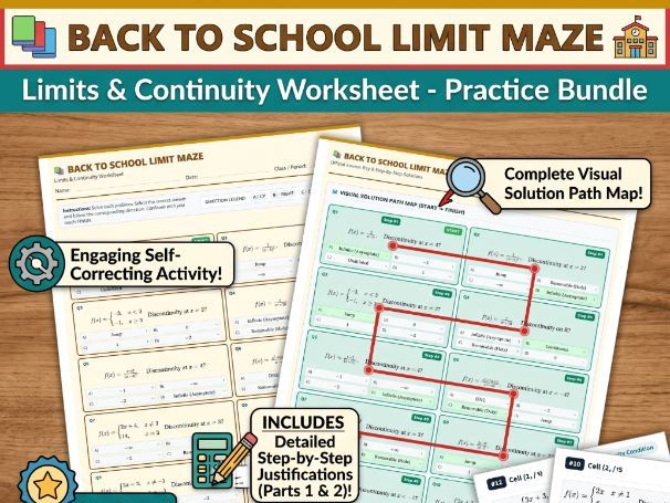 Calculus Limit Maze: Types of Discontinuity - A-Level Maths