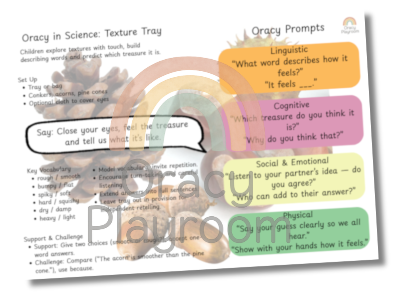 Oracy in Science: Texture Tray
