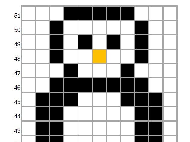 Festive four figure grid references