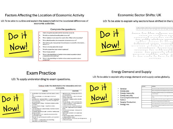 iGCSE Edexcel Geography - Economic Activity