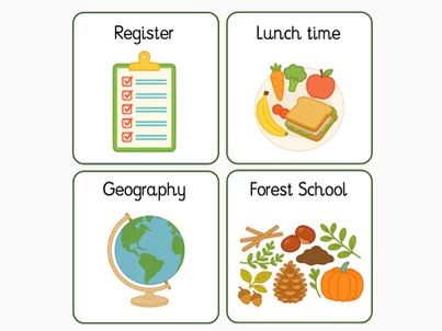Visual Timetable Cards