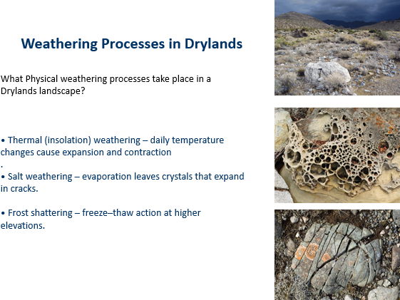 OCR A Level Geography: Drylands: Lesson 3: Physical Factors Influencing Dryland Landscapes
