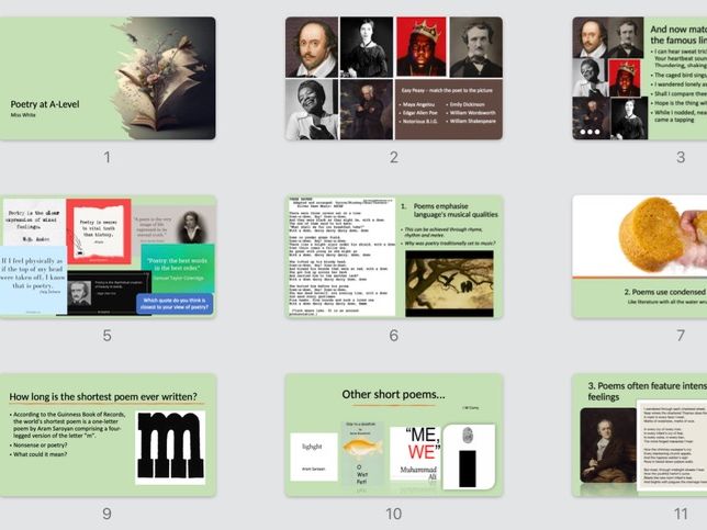 Poetry at A-Level - an introduction