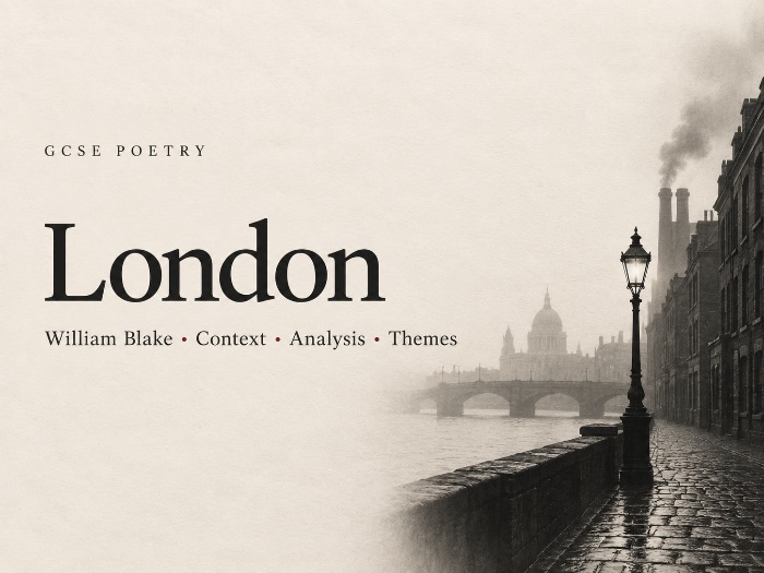 London by William Blake GCSE Poetry Study Guide | Context, Close Analysis, Themes & Structure