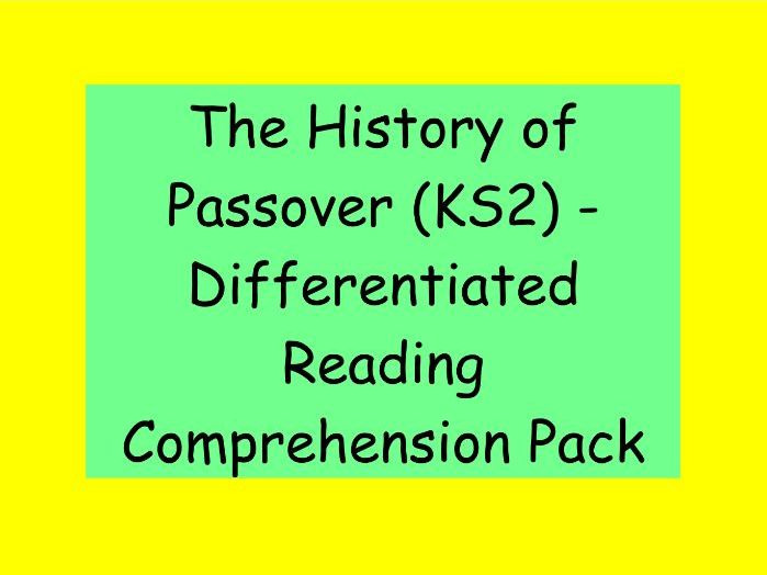 The History of Passover (Pesach) – Differentiated Reading Comprehension Pack (KS2)