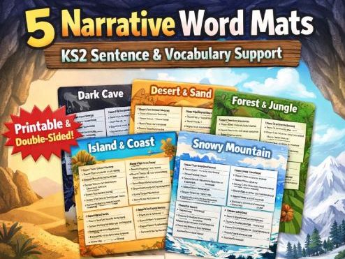 KS2 Setting Description Word Mats