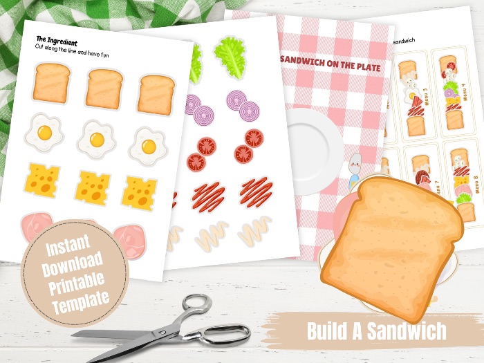 Build a Sandwich Games Activity for kids