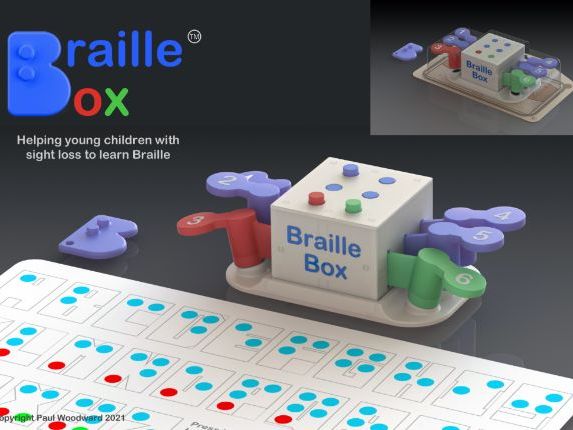 Braille Box 3D model for the D&T GCSE exemplar folder