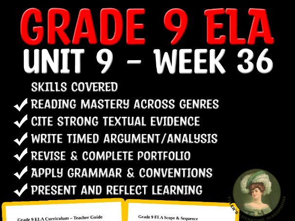 Grade 9 ELA Unit 9 Week 36 | Final Assessment & Presentation of Learning