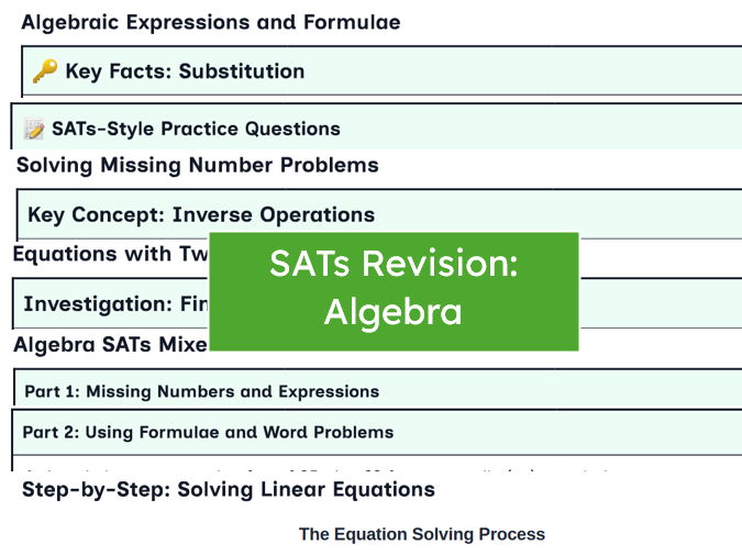 SATs Revision: Algebra
