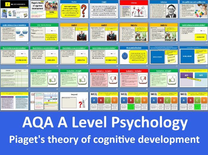 Piaget's theory | 2025 Spec - AQA A Level Psychology (Cognition and Development))