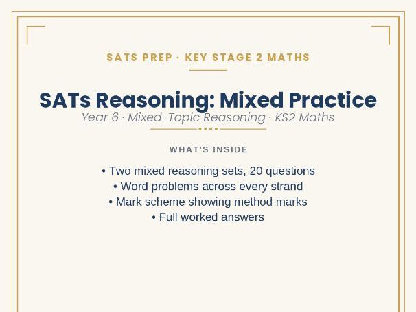 SATs Reasoning: Mixed Practice