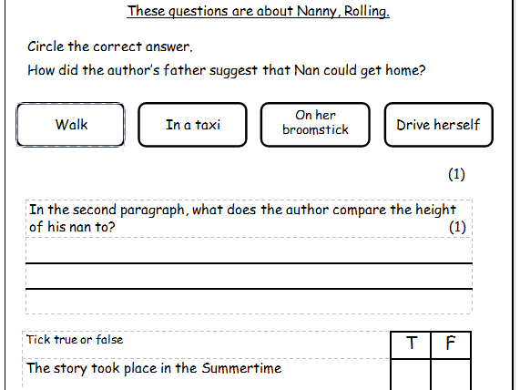 year 6 sats creative writing