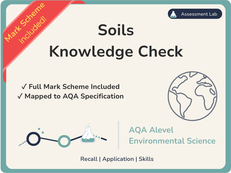 AQA Alevel Env Sci - Soils - Knowledge Check & MS