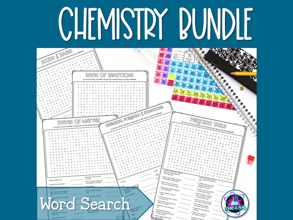 Chemistry Word Search Bundle