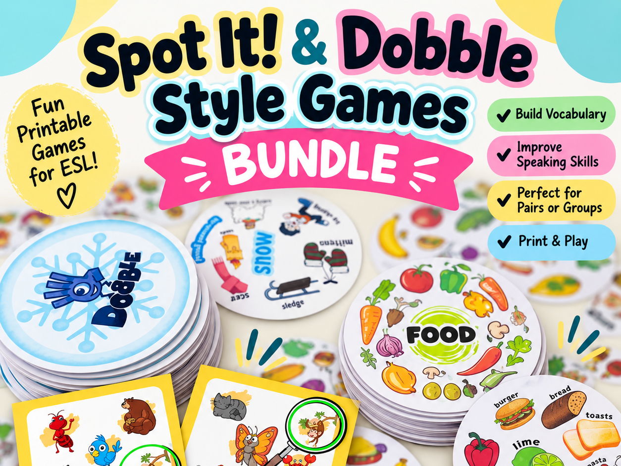 Spot It! & Dobble Style Games BUNDLE