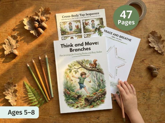 Think and Move — Brain Body Coordination Activities Printable Ages 5-8