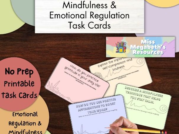 Learning Strategies 2.0: Mindfulness and Emotional Regulation Task Cards