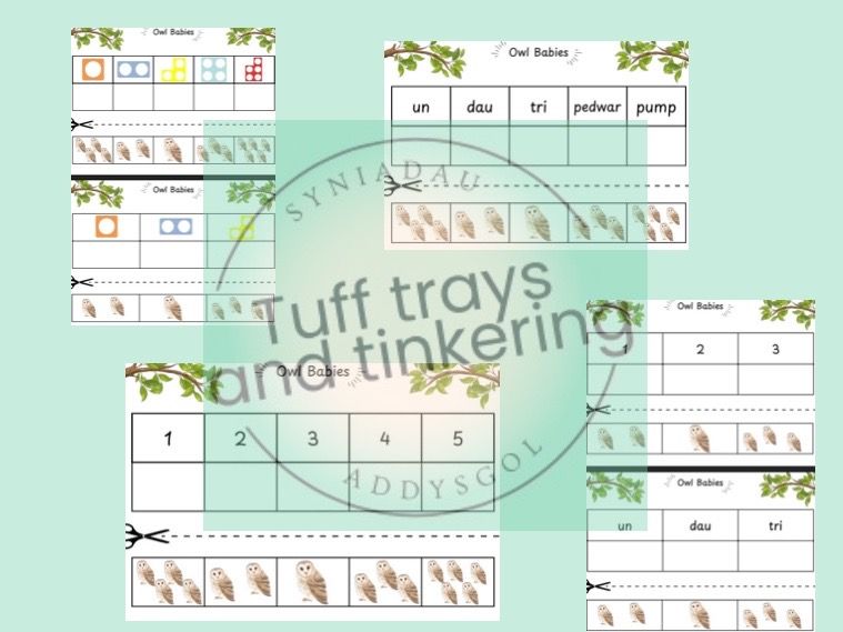 bilingual maths owl babies eyfs foundation phase curriculum for wales nursery ps1 ks1