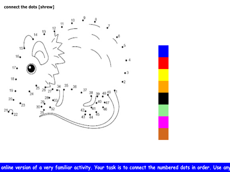 connect the dots [shrew]