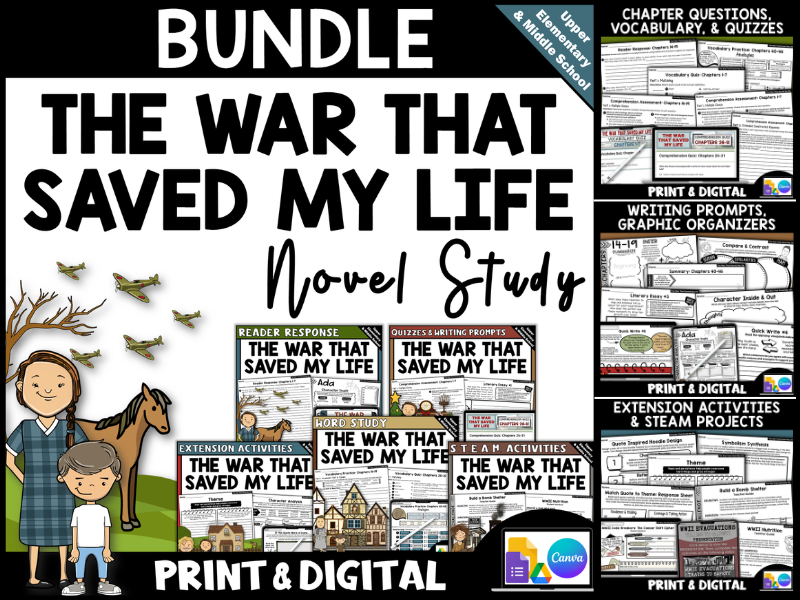 The War That Saved My Life | Complete Novel Study Bundle