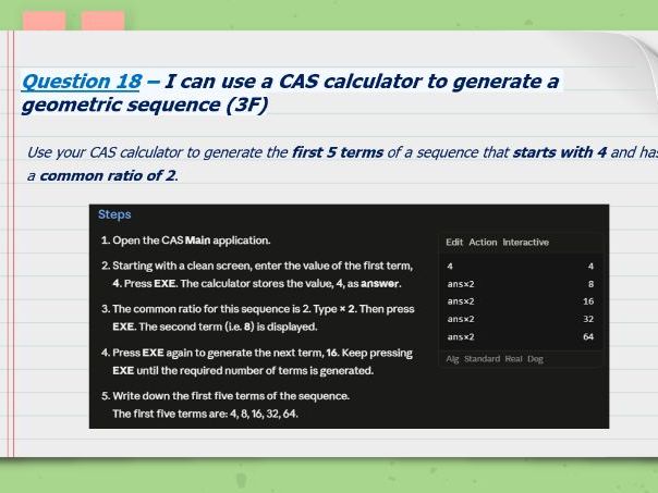 VCE General Maths - Sequences & Finance - Lesson 10 PowerPoint - Chapter Review