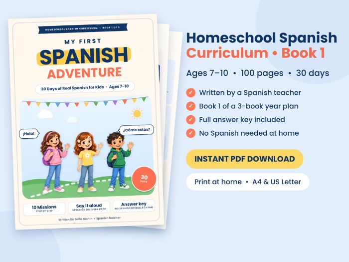 Beginner KS2 Spanish Workbook: My First Spanish Adventure, 100 Pages with Answers
