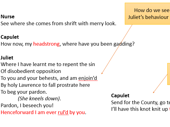 GCSE Romeo and Juliet Act 4 Scene 2