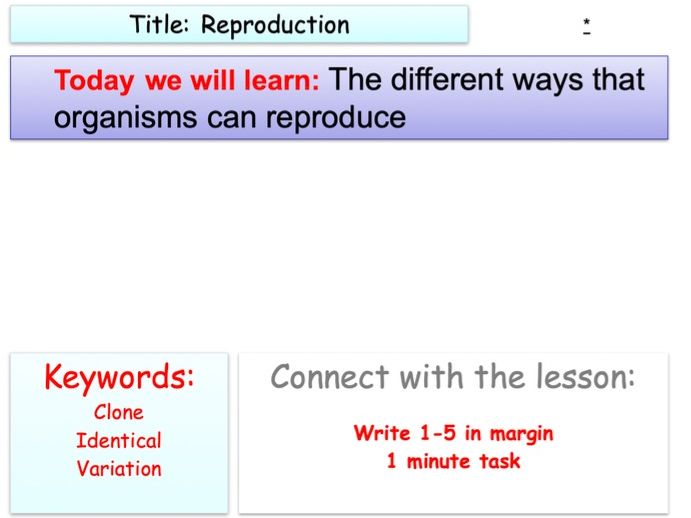 Asexual and Sexual Reproduction for GCSE