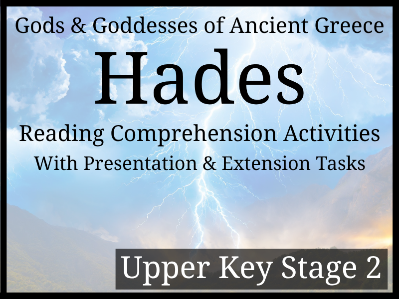 Hades Reading Comprehension Activities | Year 5 & Year 6 | UKS2