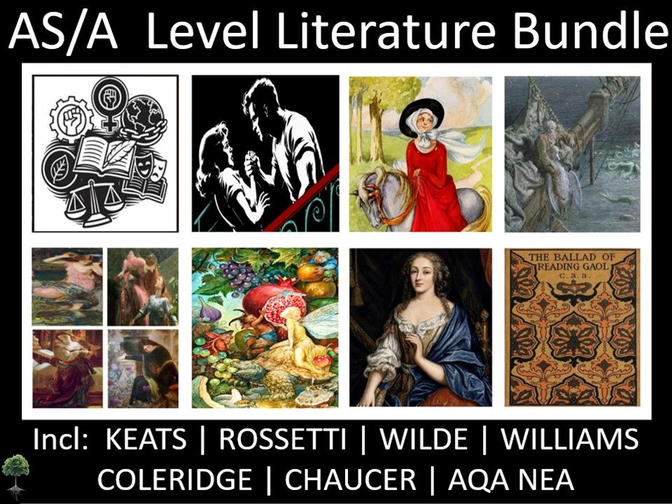 A Level Literature Bundle | Keats | Rossetti | Wilde | Williams | Coleridge | Chaucer | AQA NEA