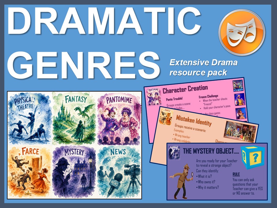 Dramatic Genres: Extensive Drama resource pack