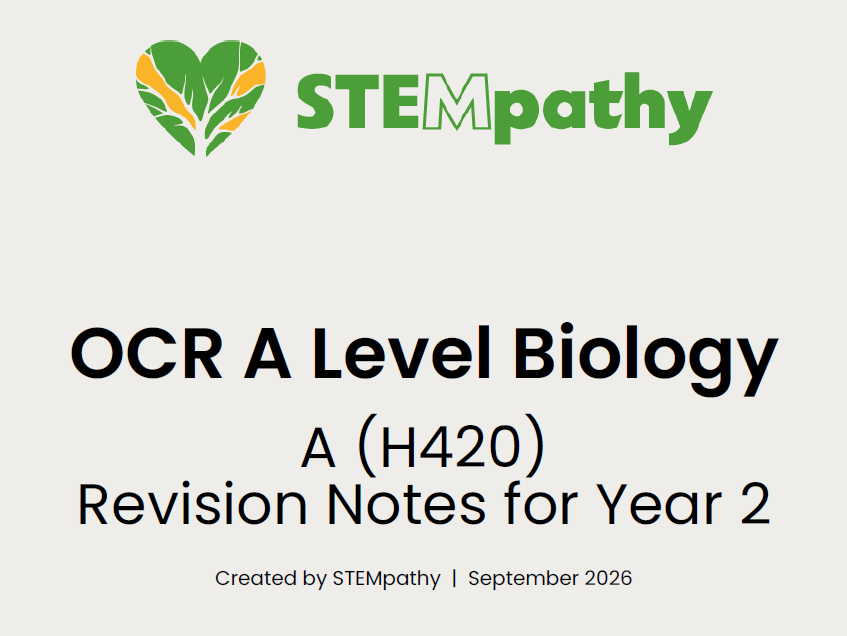 OCR (A) Bio Revision Notes -  Year 2