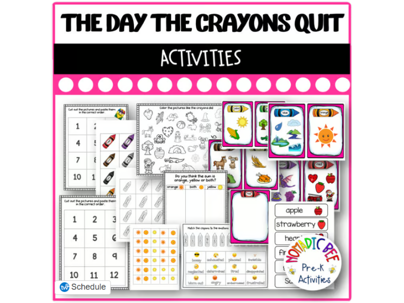The Day the Crayons Quit Activities