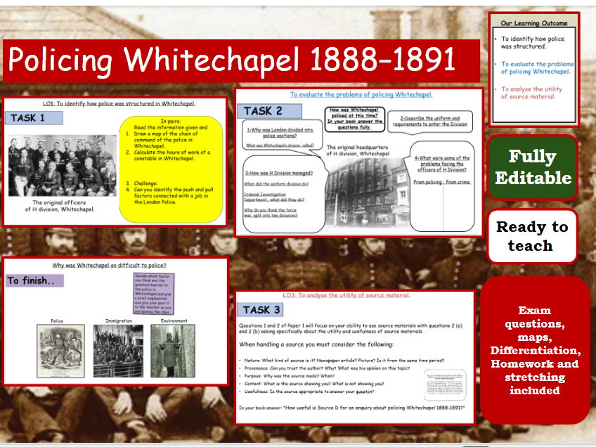“Policing Whitechapel 1888–1891