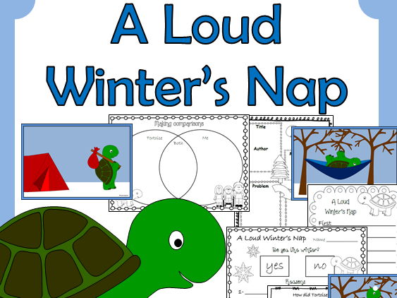 A Loud Winter's Nap book companion and sequencing