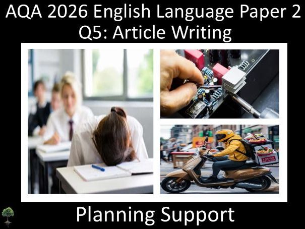 Three Question 5: AQA English Language Paper 2 | Planning (SRD)