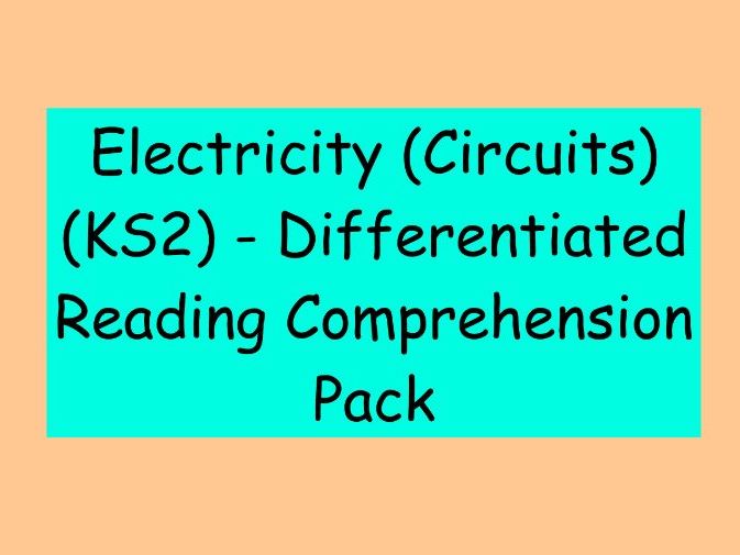 Electricity (Circuits) – Differentiated Reading Comprehension (KS2 Science)