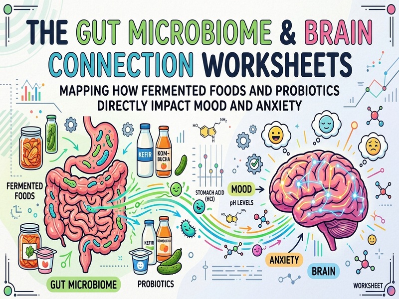 The Gut Microbiome & Brain Connection Worksheets