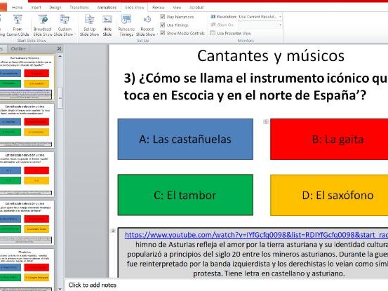 A Level Spanish AQA Quiz - La cultura artística en el mundo hispánico