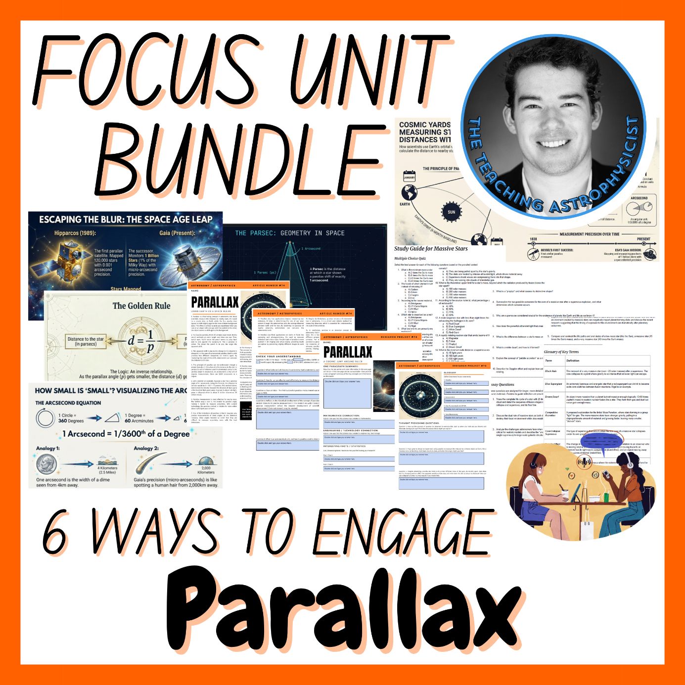 Parallax | Focus Unit Bundle | 6 Resources inc Quiz | Space Science
