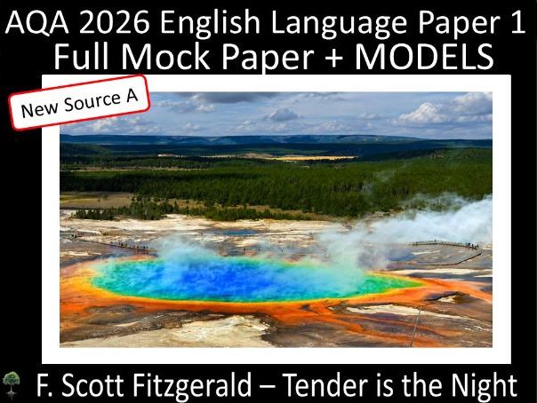 NEW AQA 2026 English Language Paper 1 Mock | MODELS (Fitzgerald)