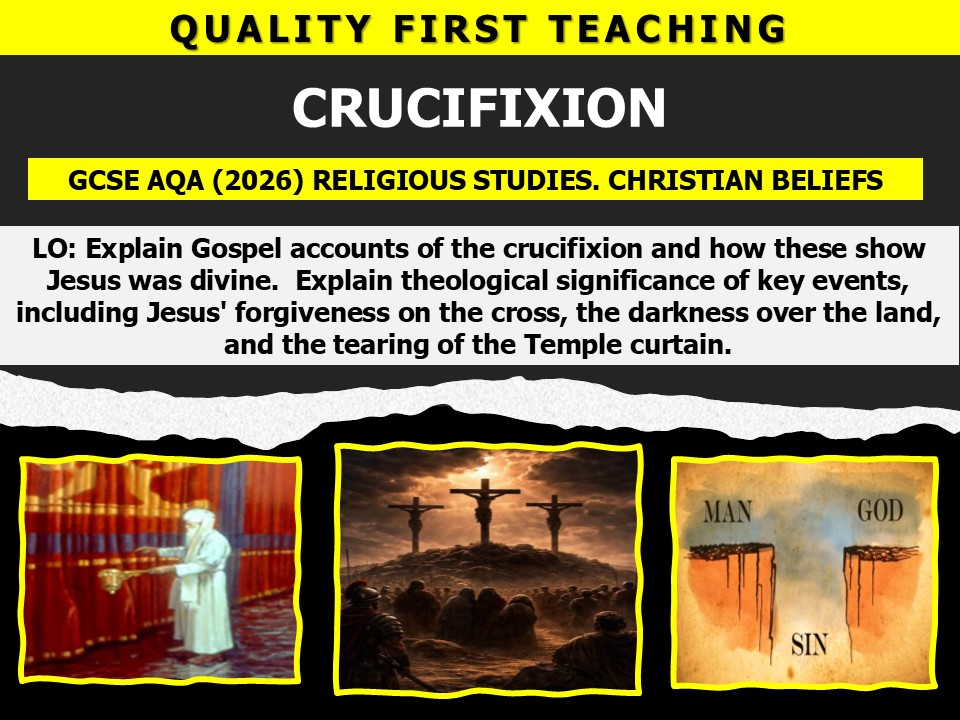 CRUCIFIXION. CHRISTIAN BELIEFS. 2026