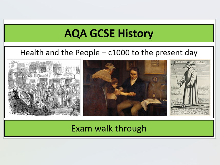 AQA Health and the People - Exam Guide Walk Through