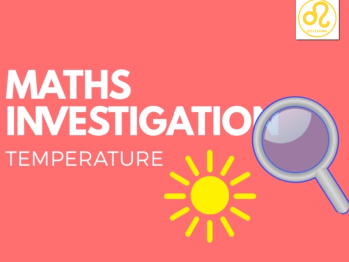 Maths Investigation temperature Teaching Resources